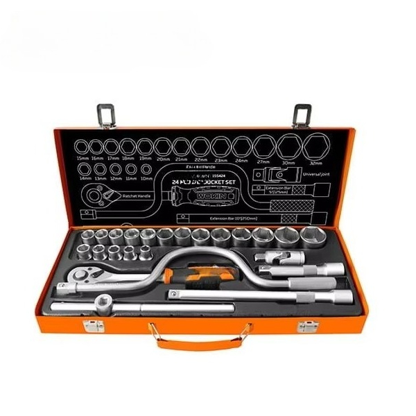 Socket Wrench - Набор инструментов: 24 предмета, торцевые ключи
