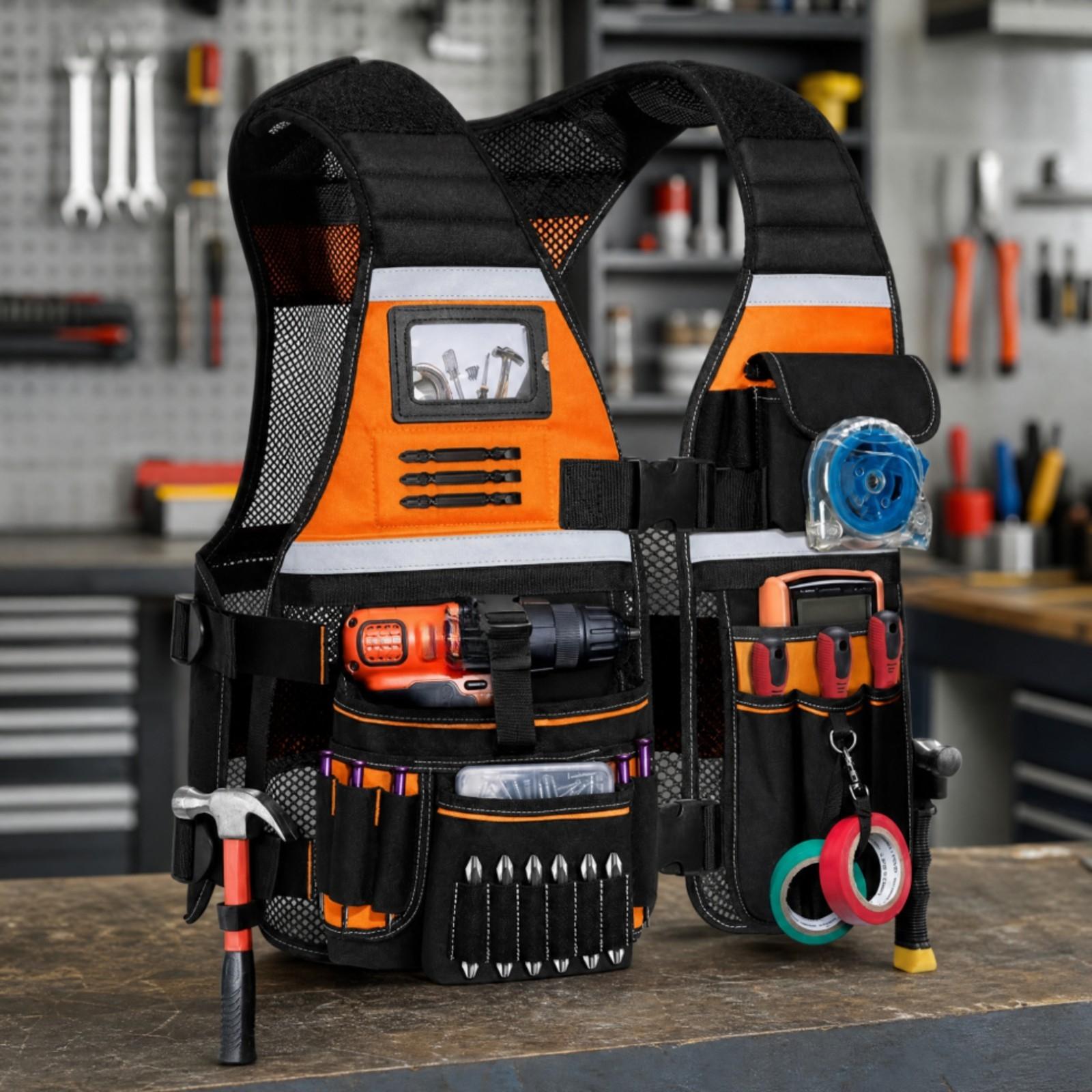 Универсальный жилет с многофун – обзор и цена Hand Tools In Workshop